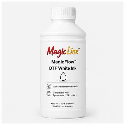 MAGICLINE MagicFlow White Ink (Low-Sedimentation DTF White Ink - Engineered for Stability and Performance)