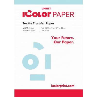 IColor Light 1 Step Transfer Paper A3 Size 11.7 in x 16.5 in (297mm x 420mm) - includes 100 pcs