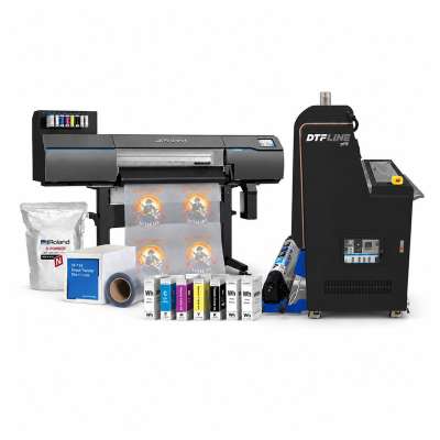Roland TY-300i Direct to Film (DTF) 30 Wide Roll Printer DTF, Cutter, RIP, Roland Shaker with Integrated HEPA and Charcoal filtration system, Supplies (Bundle 3)