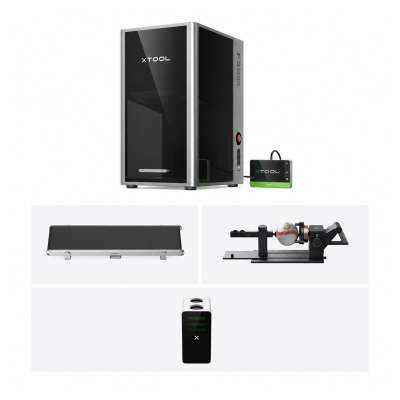 xTool F2 ULTRA MOPA Professional Fiber Engraving System (Metal Edition) - Deluxe Bundle