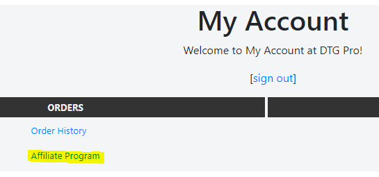 Affiliate Program
